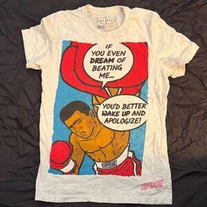 Superare Boxing Muhammad Ali Gray Graphic Men's T-Shirt